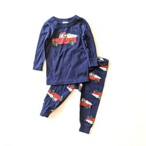 Hanna Andersson Disney Pajamas Baby Size 12-18m Christmas Mickey Mouse